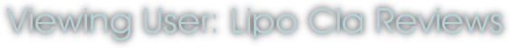 Viewing User: Lipo Cla Reviews